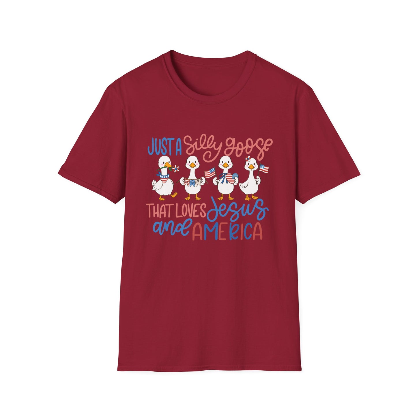 Just a Silly Goose That Loves Jesus and America Tee