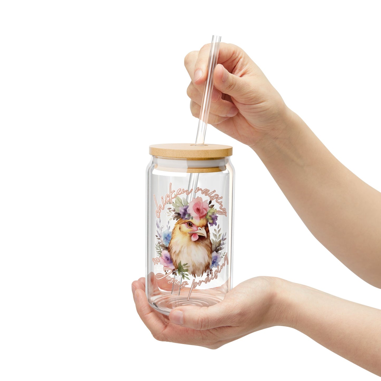 Chicken Raising Glass