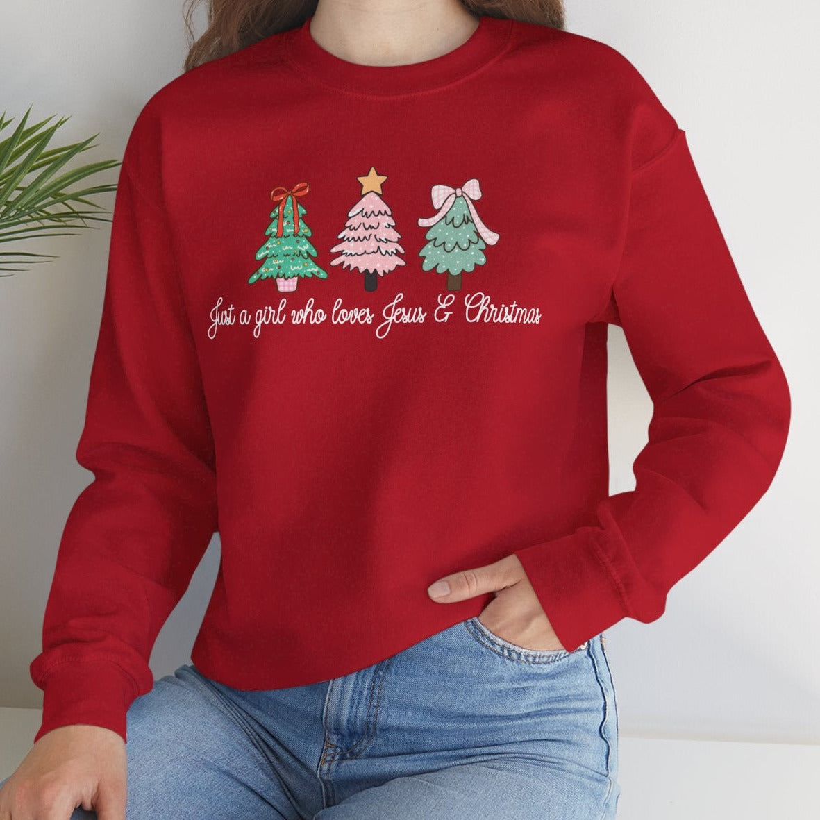 Love Jesus & Christmas Sweatshirt
