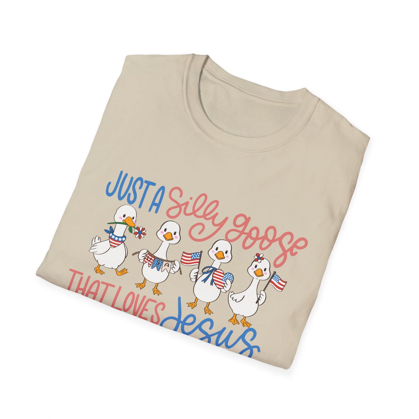 Just a Silly Goose That Loves Jesus and America Tee