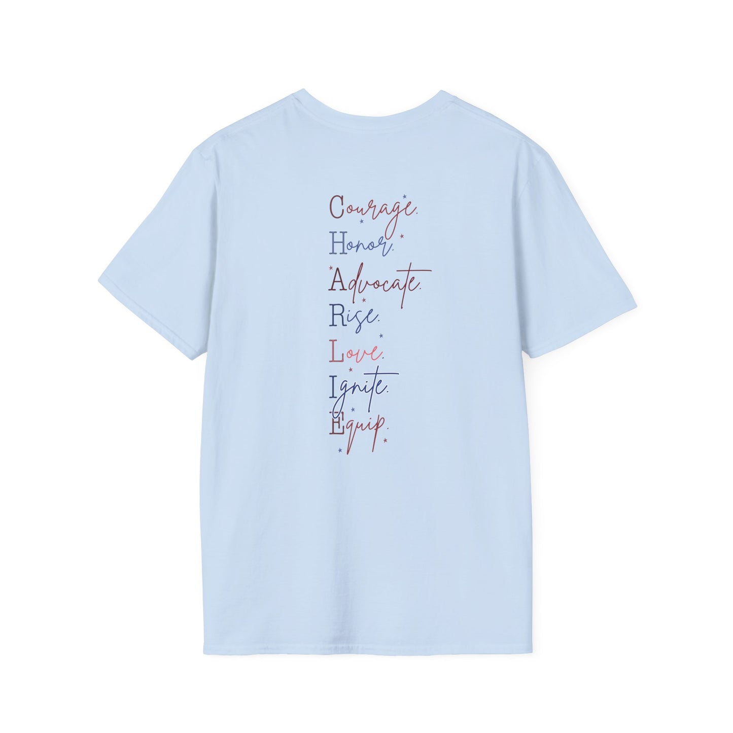 All About Jesus Tee (Red&Blue Design)