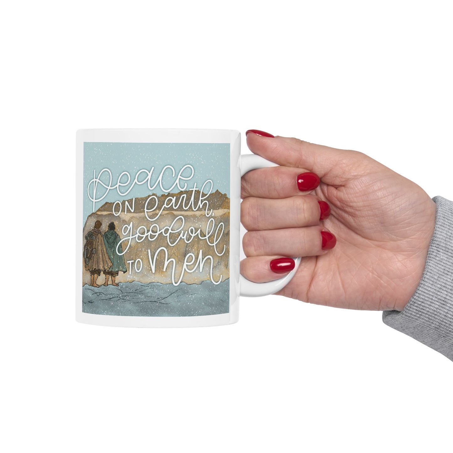 Peace on Earth Lord of the Rings Mug