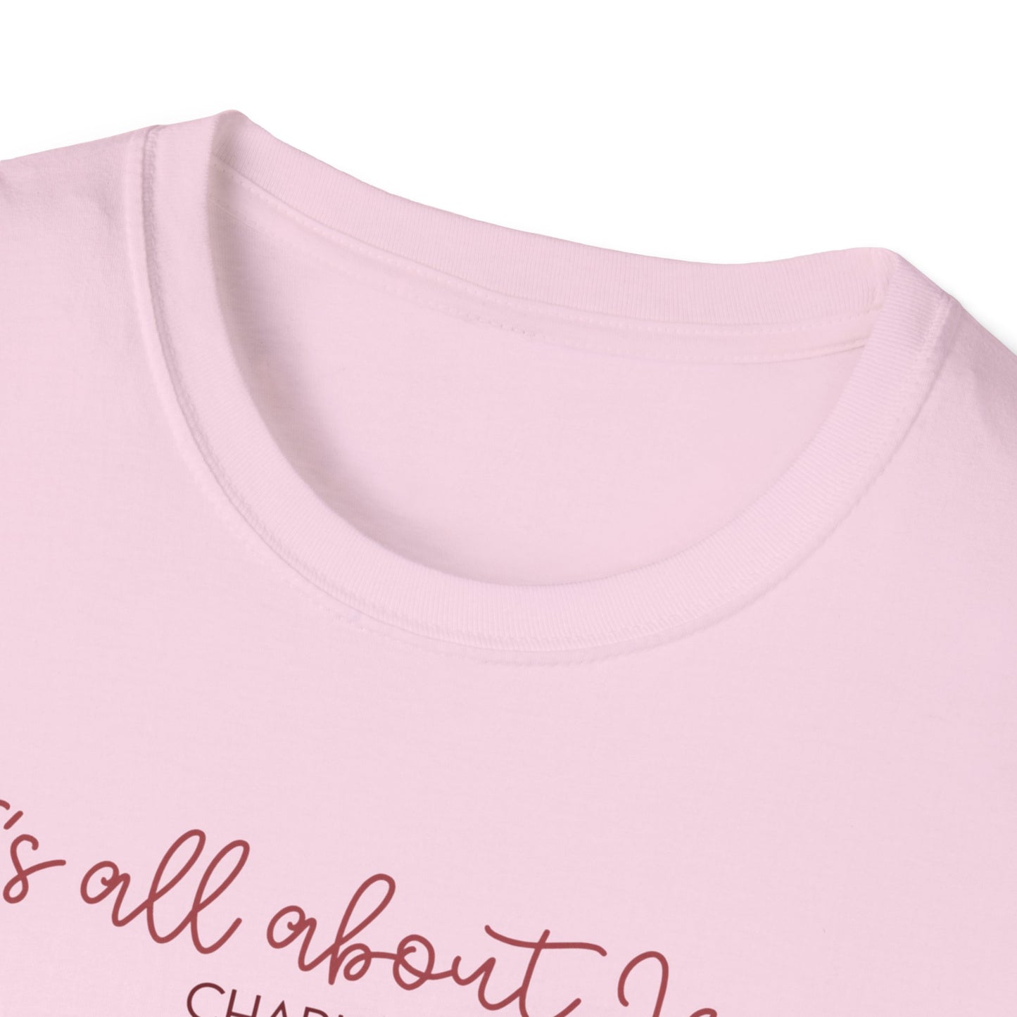 All About Jesus Tee (Red&Blue Design)