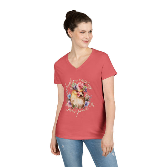 Chicken Raising V-Neck Tee
