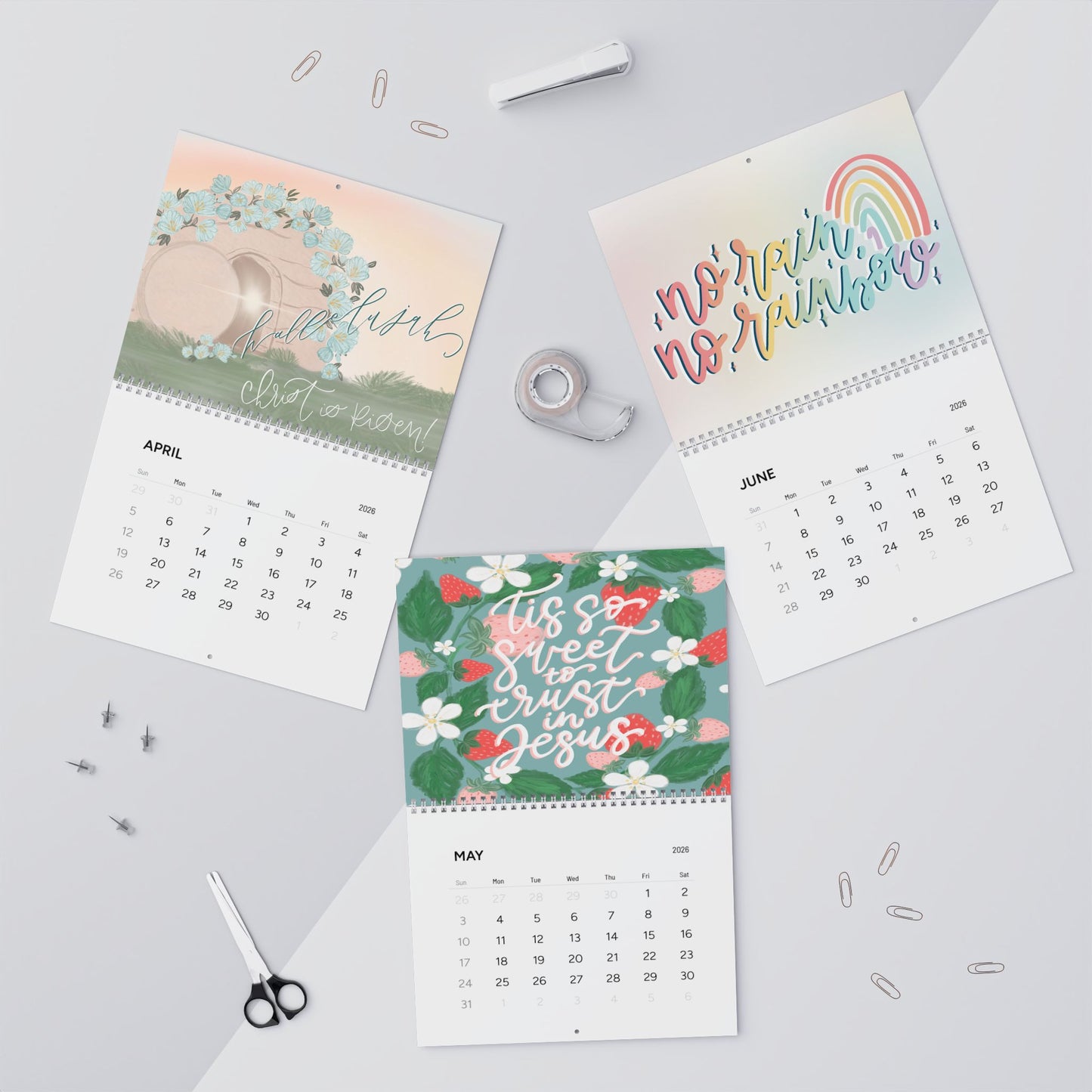 2026 Brushed by Bethy Calendar