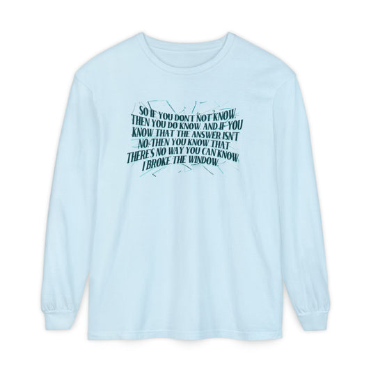 Broken Window Comfort Colors Long Sleeve