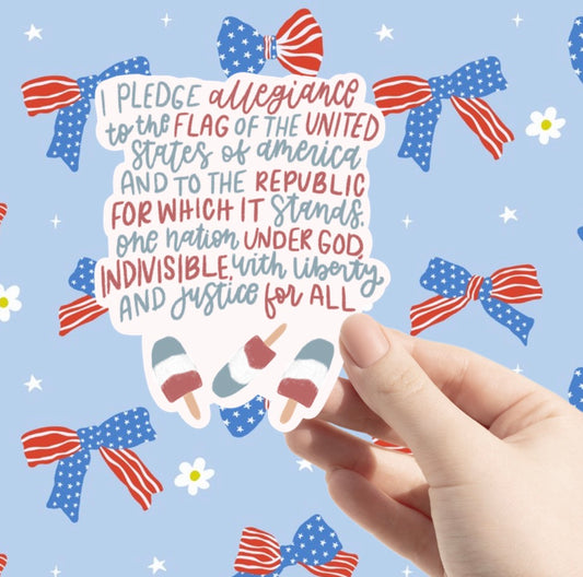 Pledge of Allegiance Sticker