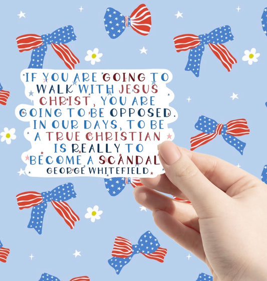 True Christian (George Whitefield) Sticker