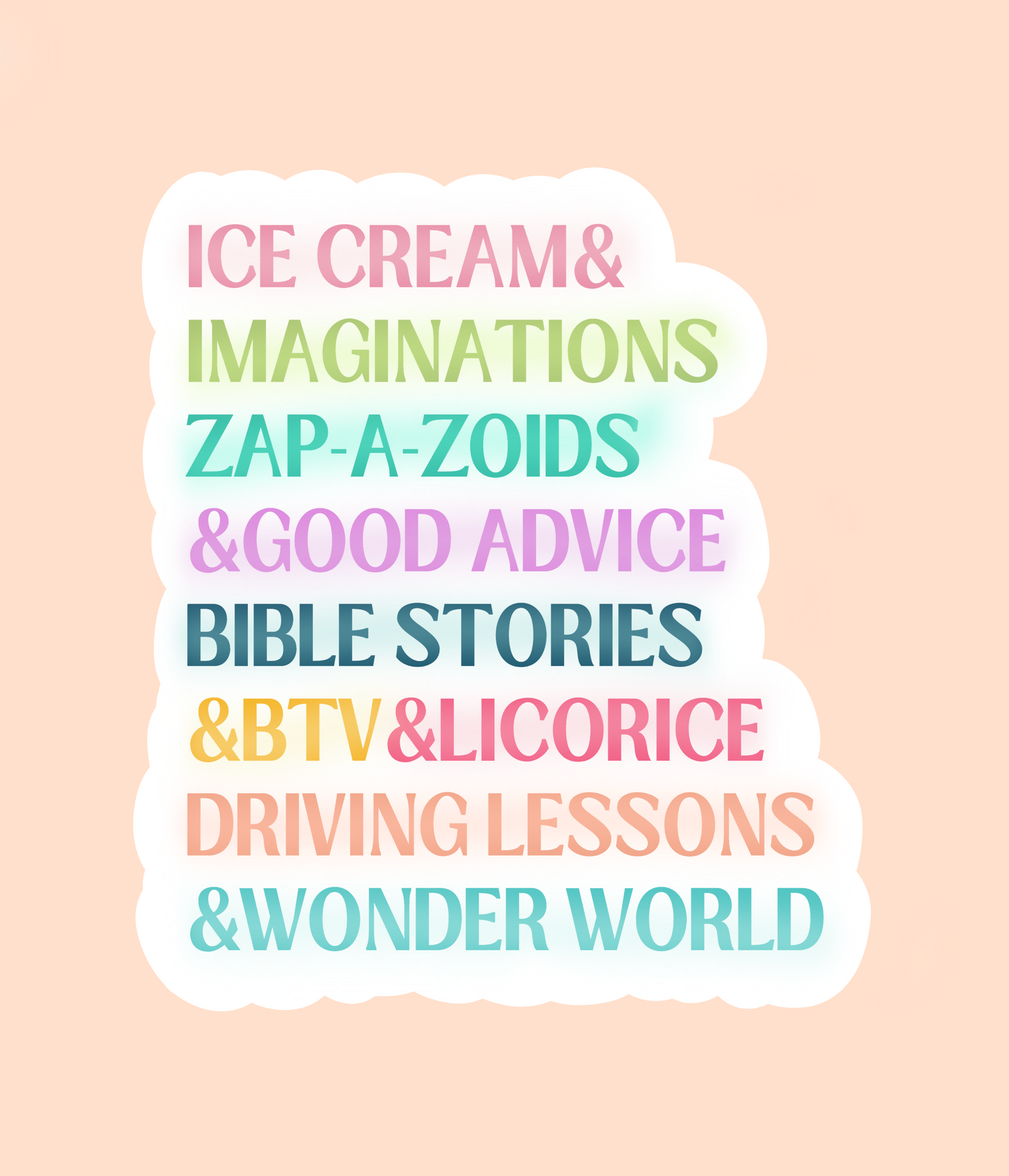 Sagas Sticker - Ice Cream & Imaginations