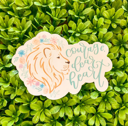 Courage, Dear Heart Sticker