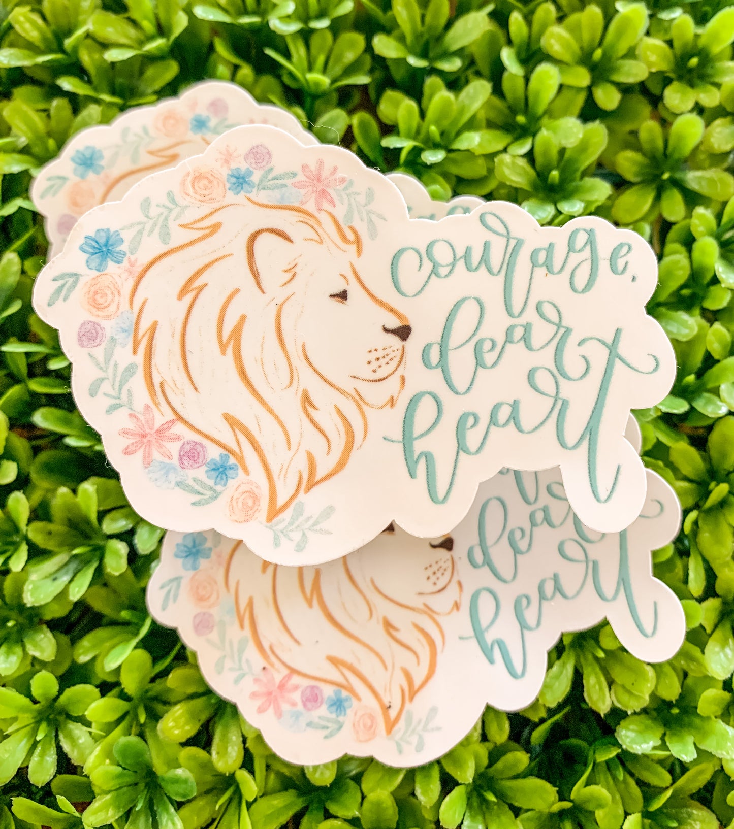 Courage, Dear Heart Sticker