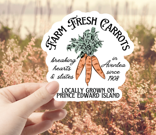 Farm Fresh Carrots Sticker