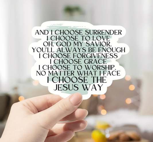 The Jesus Way Sticker