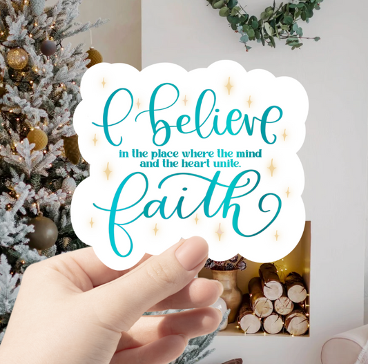 Faith Christmas Sticker