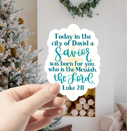 Luke 2:11 Sticker