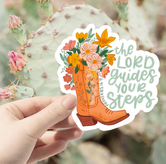 Guides Your Steps Sticker