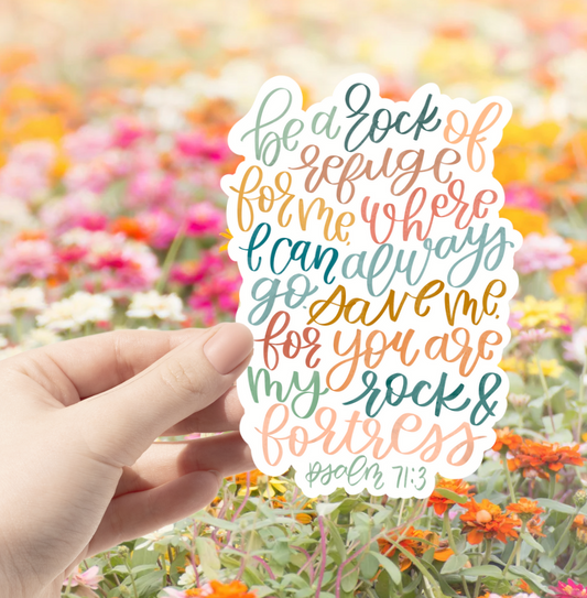 Psalm 71:3 Sticker