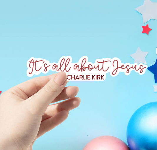 All About Jesus Sticker