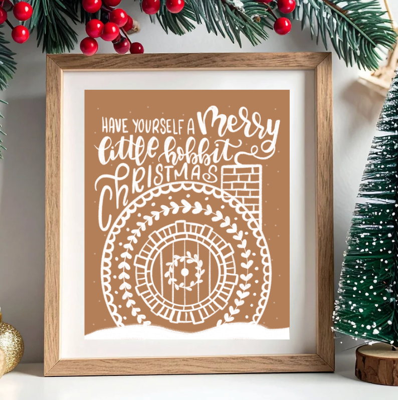 Hobbit Hole Gingerbread House PHYSICAL Art Prints