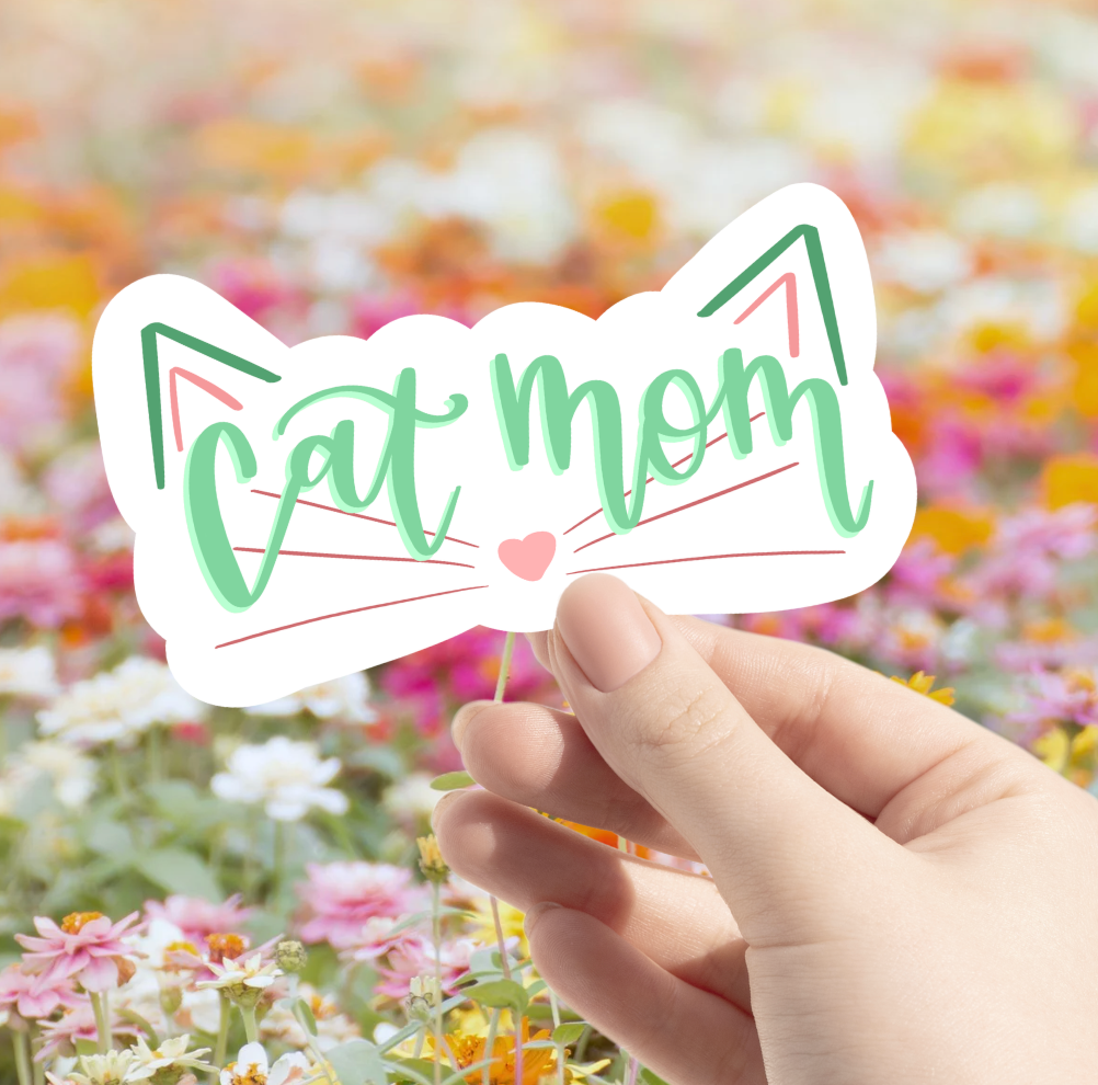 Cat Mom Sticker