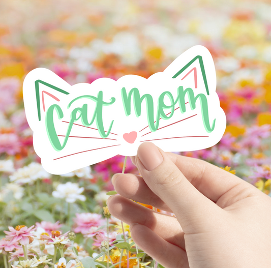 Cat Mom Sticker
