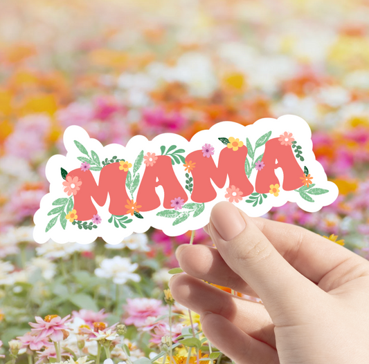 MAMA Floral Sticker