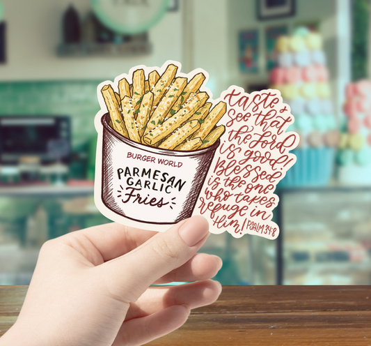Taste & See Fries Sticker