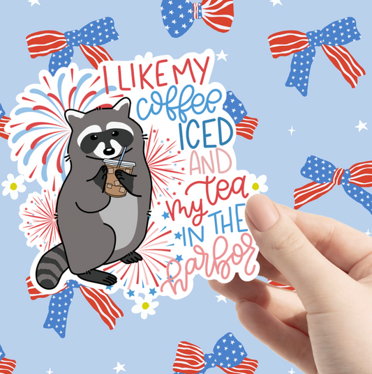 Iced Coffee Freedom Sticker
