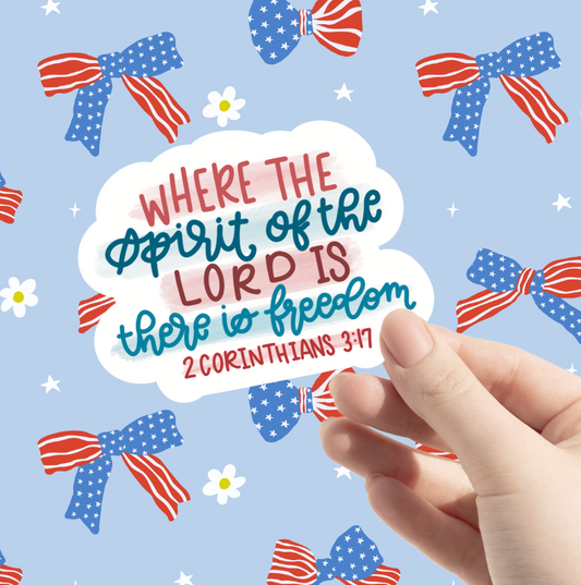 Spirit of the Lord Freedom Sticker