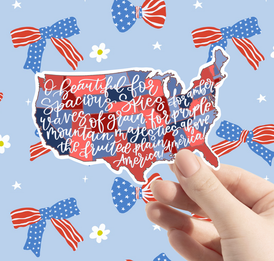 America the Beautiful Sticker