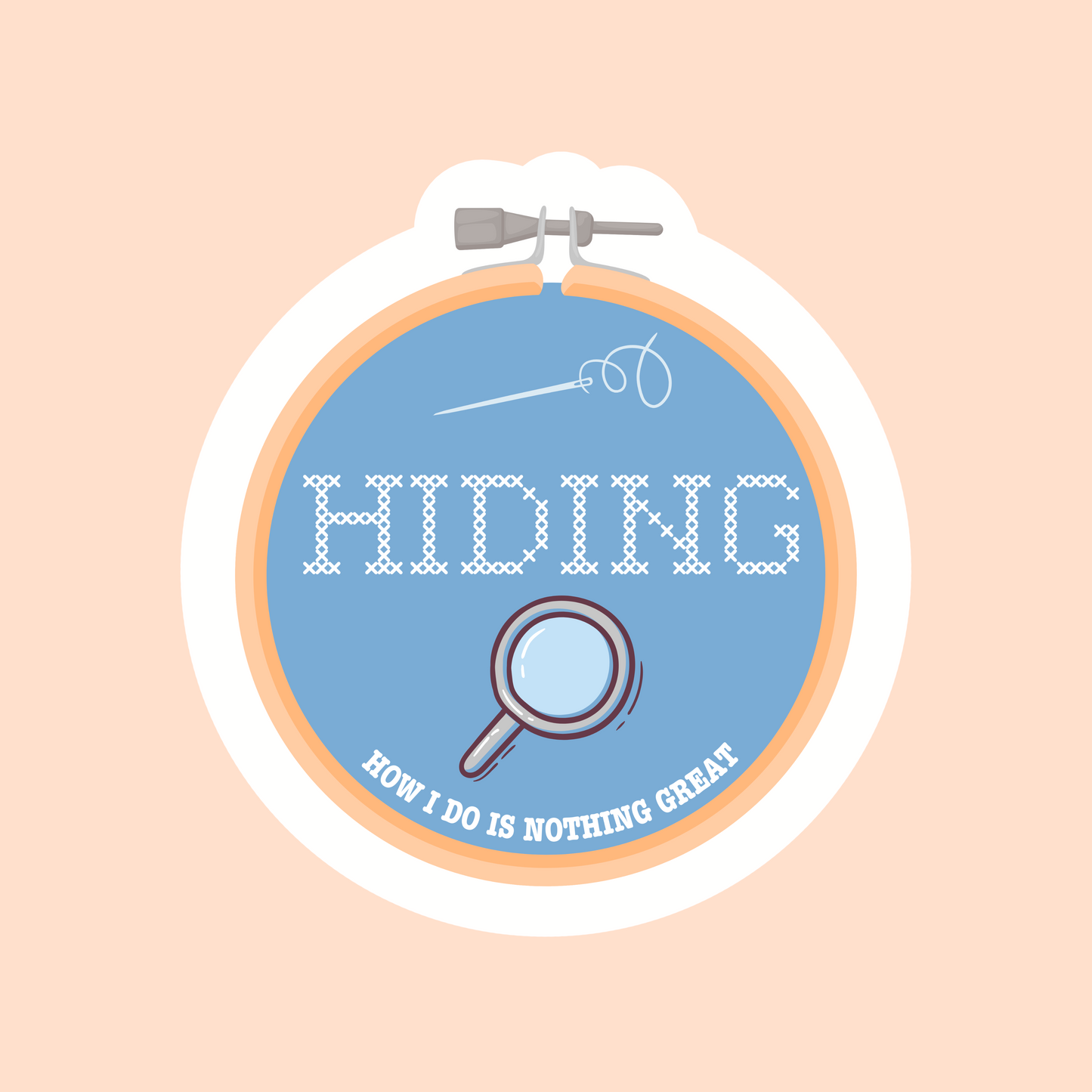 HIDING Sticker