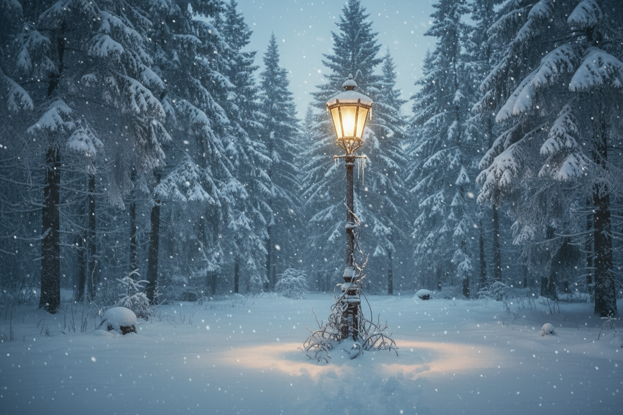 move the lamppost to the right 